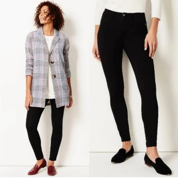 J. Jill Premium Flex High Rise Denim Legging Size 4 - Picture 1 of 10